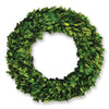 Boxwood Wreath with a White Ribbon