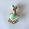 Maileg - Ballerina Mouse Little sister with a pink  head pompom