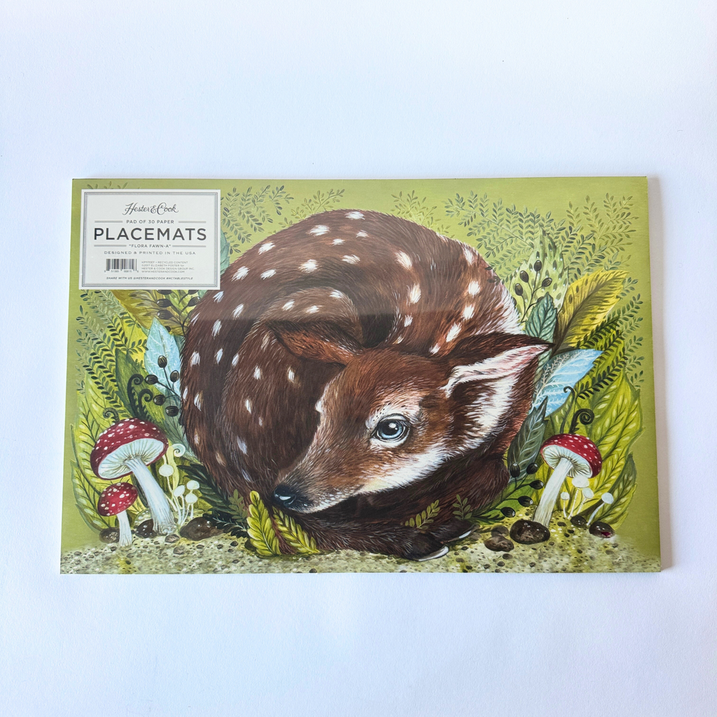 Hester & Cook "Flora Fawn" Placemats