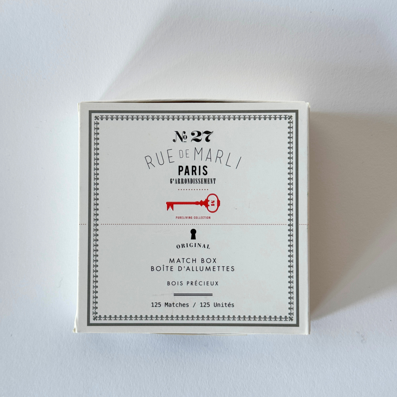 Rue de Marli No. 27  - Match Box
