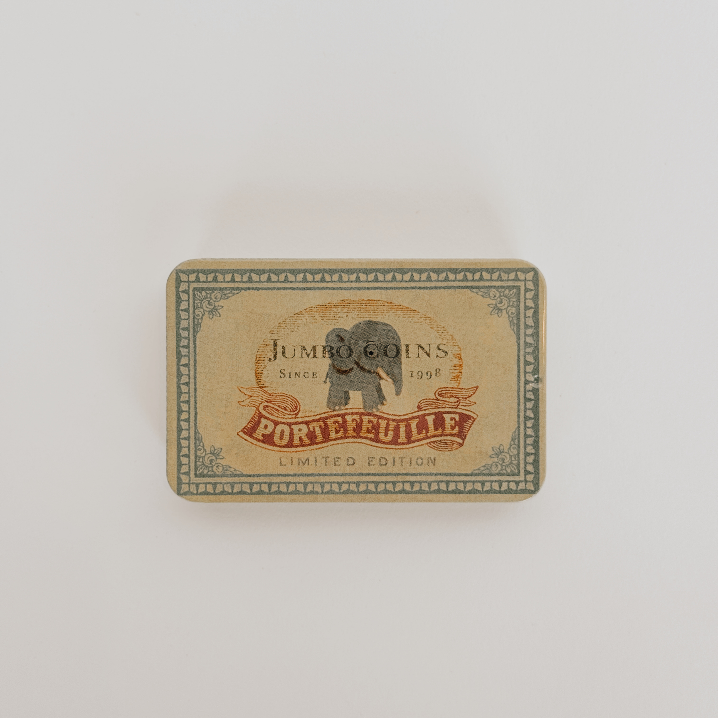 A rectangular Maileg - Metal Box by Grace & Company, labeled Limited Edition with an elephant illustration.