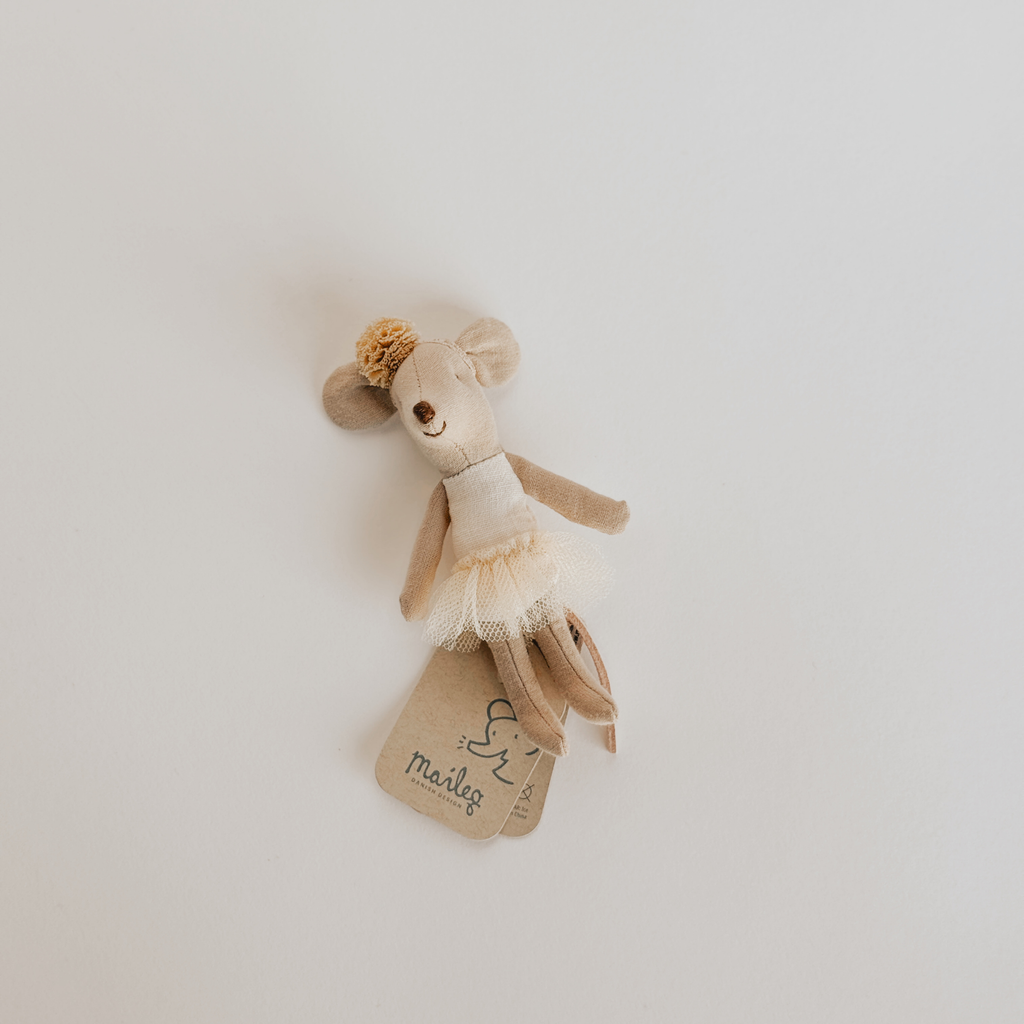 Maileg Ballerina Mouse Little Sister Ivory