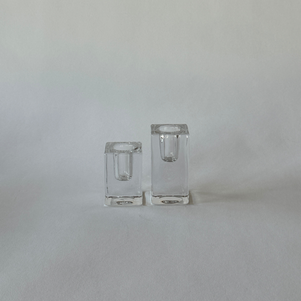 Glass Taper Candle Holder