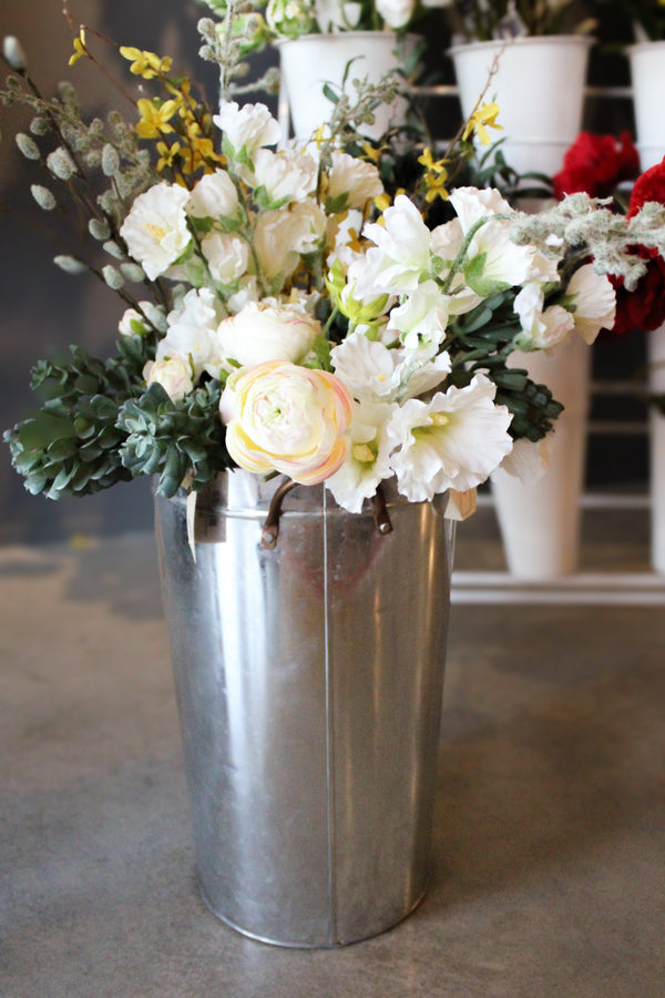 Metal Flower Bucket