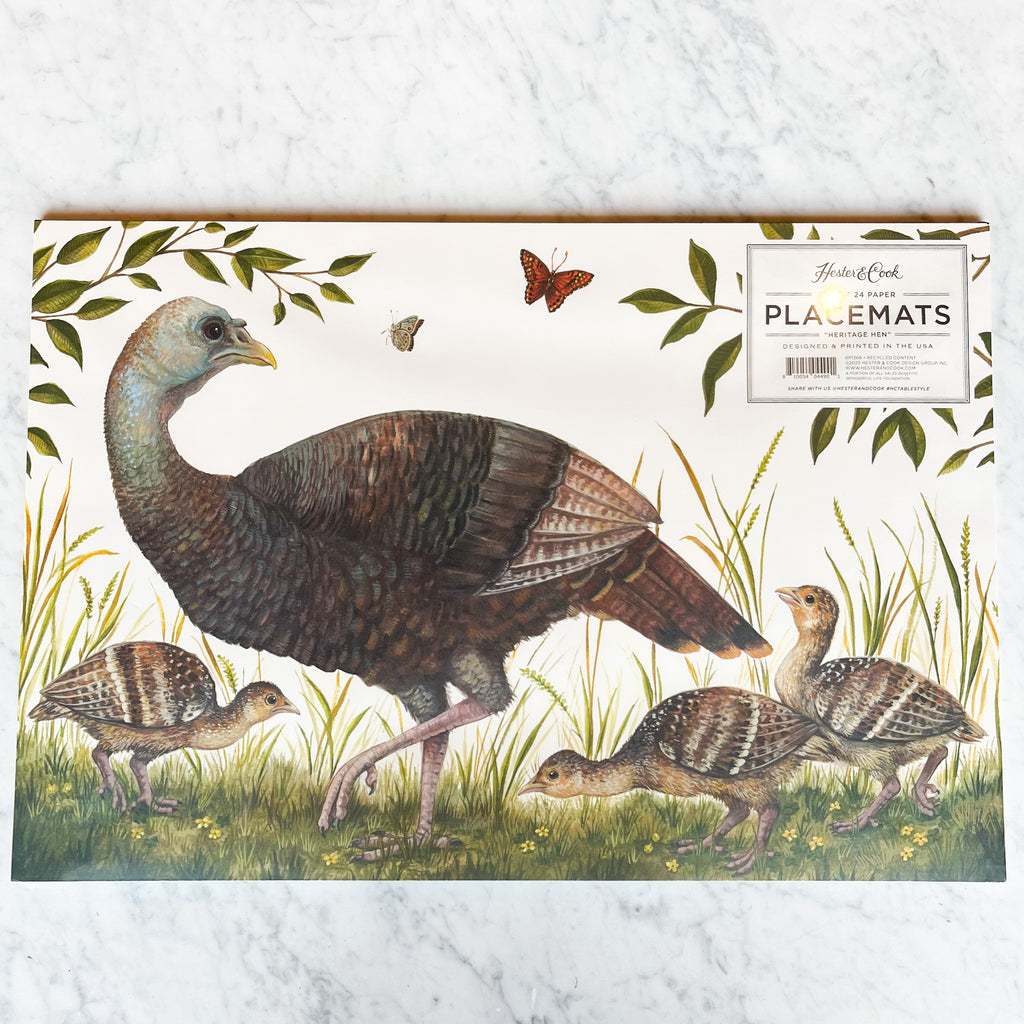 Hester & Cook Placemats - "Heritage Hen"