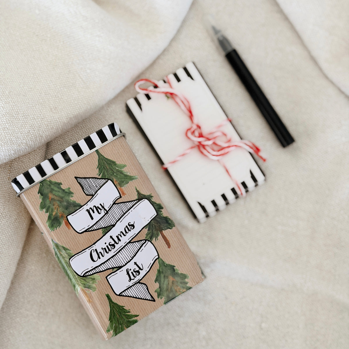 My Christmas List in a Tin