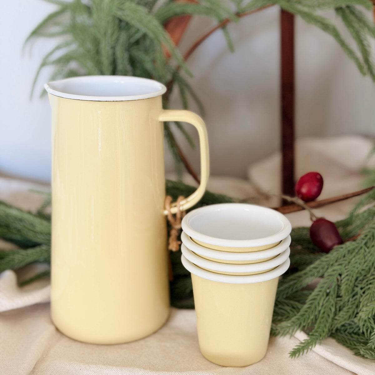 Grace Co - Holiday Falconware Breakfast Set
