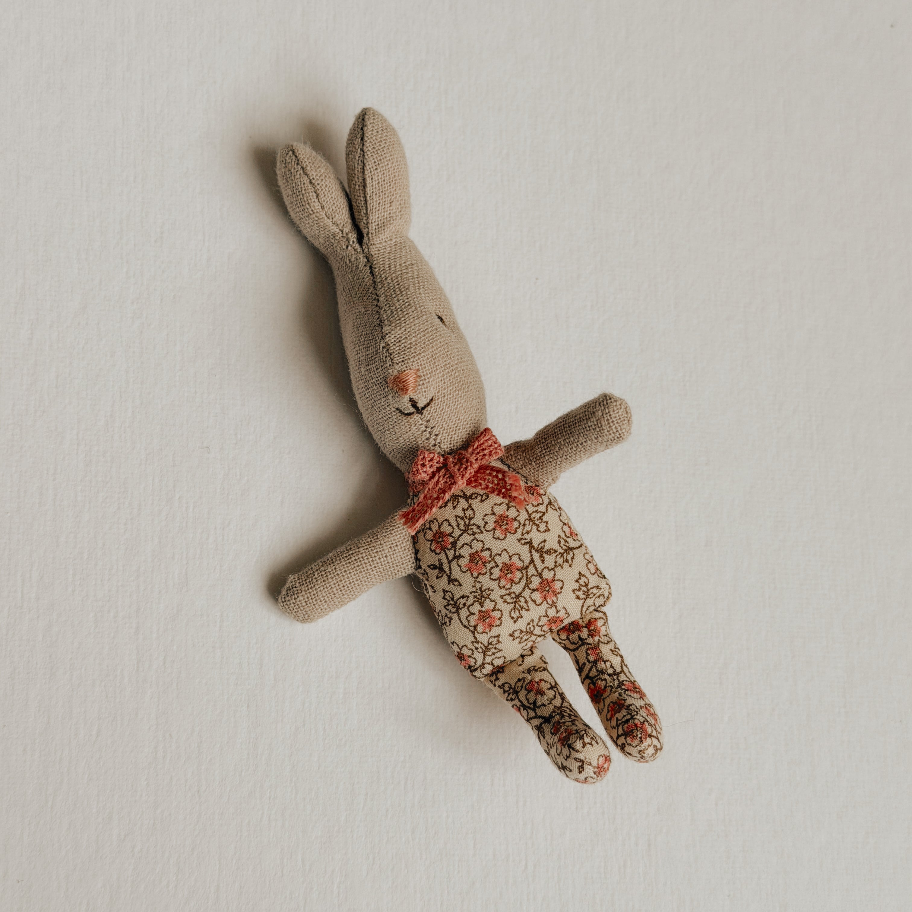 Maileg Babysitter Rose with a Girl  Micro  Bunny
