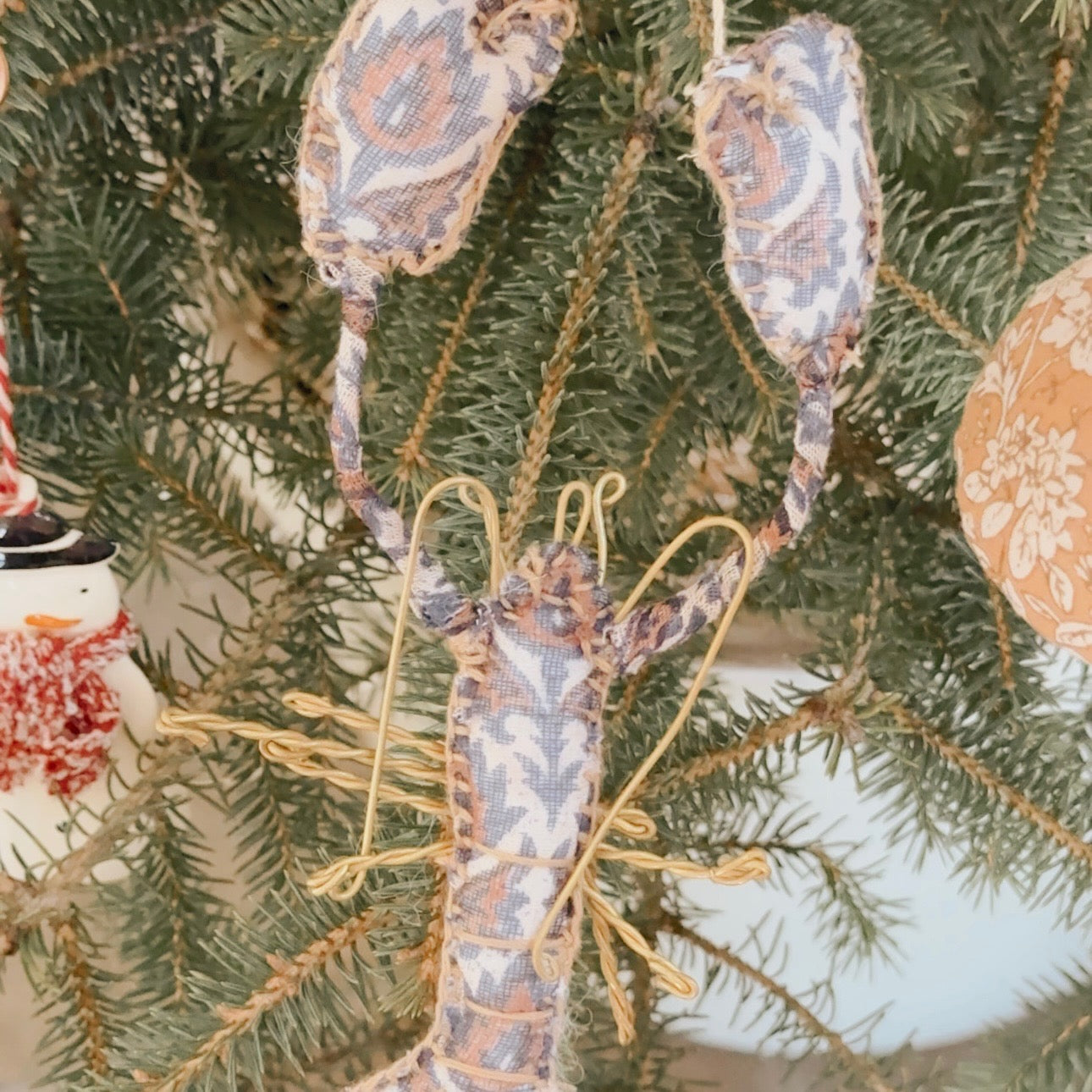 Holiday Ornament Lobster +Crab  Collection