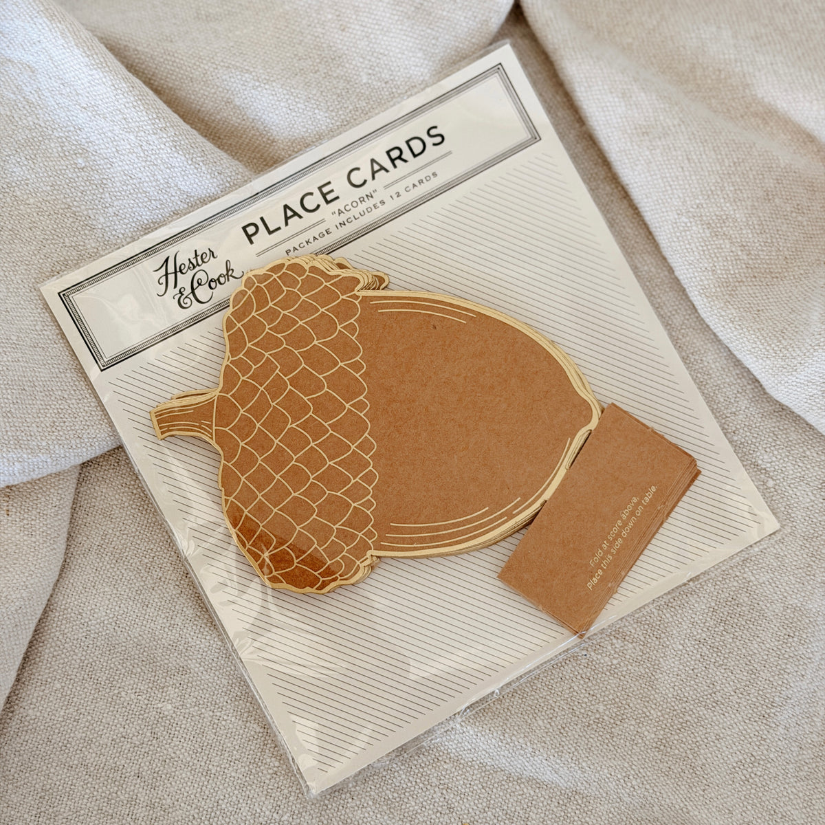 Hester Cook Place Card -  Acorn