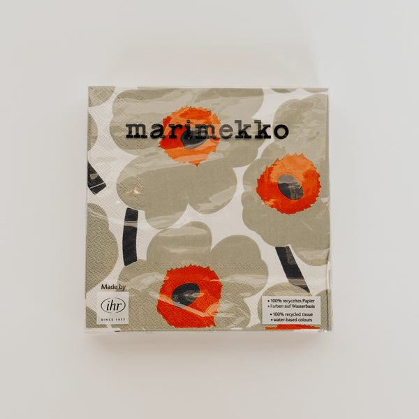 Marimekko Napkins Unikko Cream Orange Collection