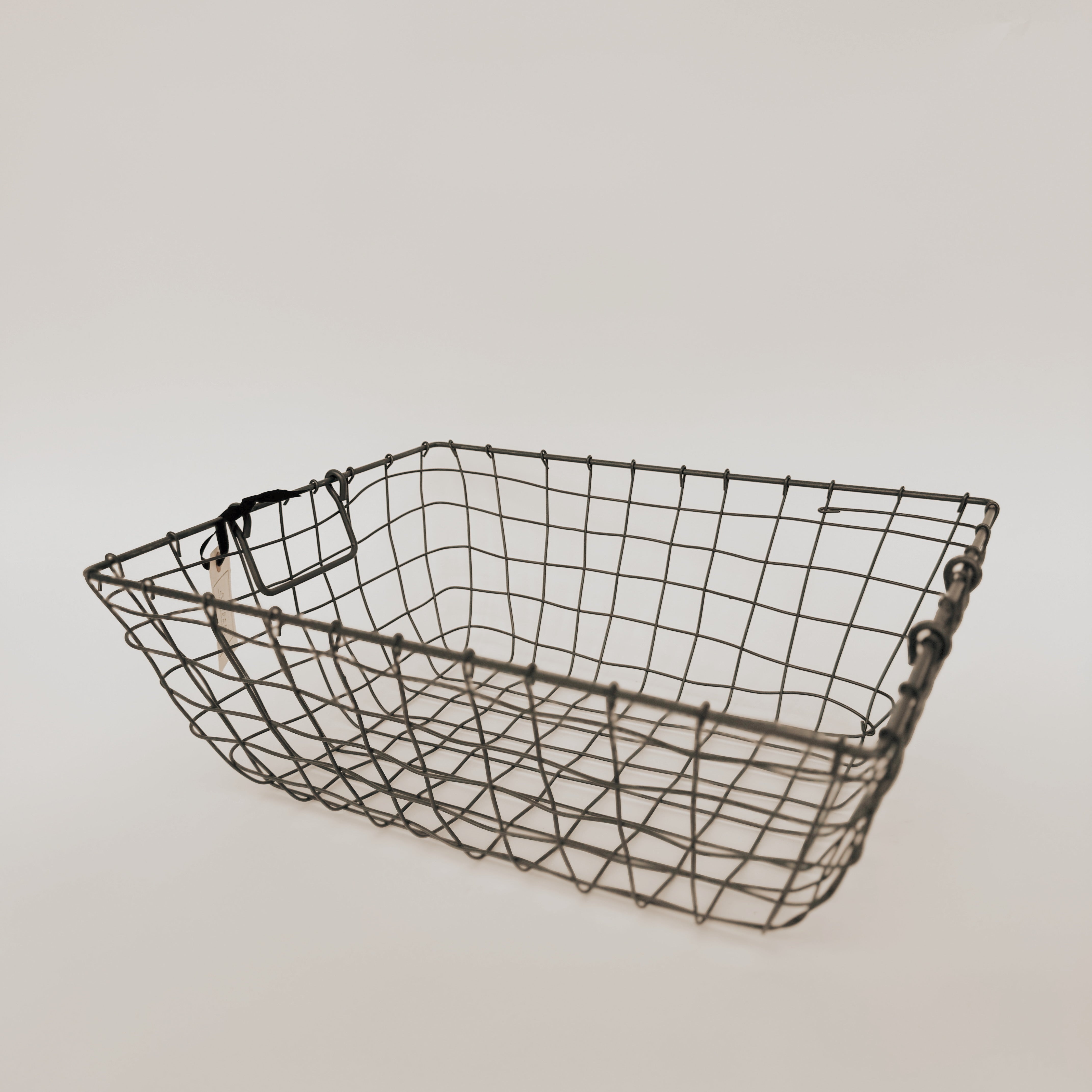 Rectangular Metal basket with Handles