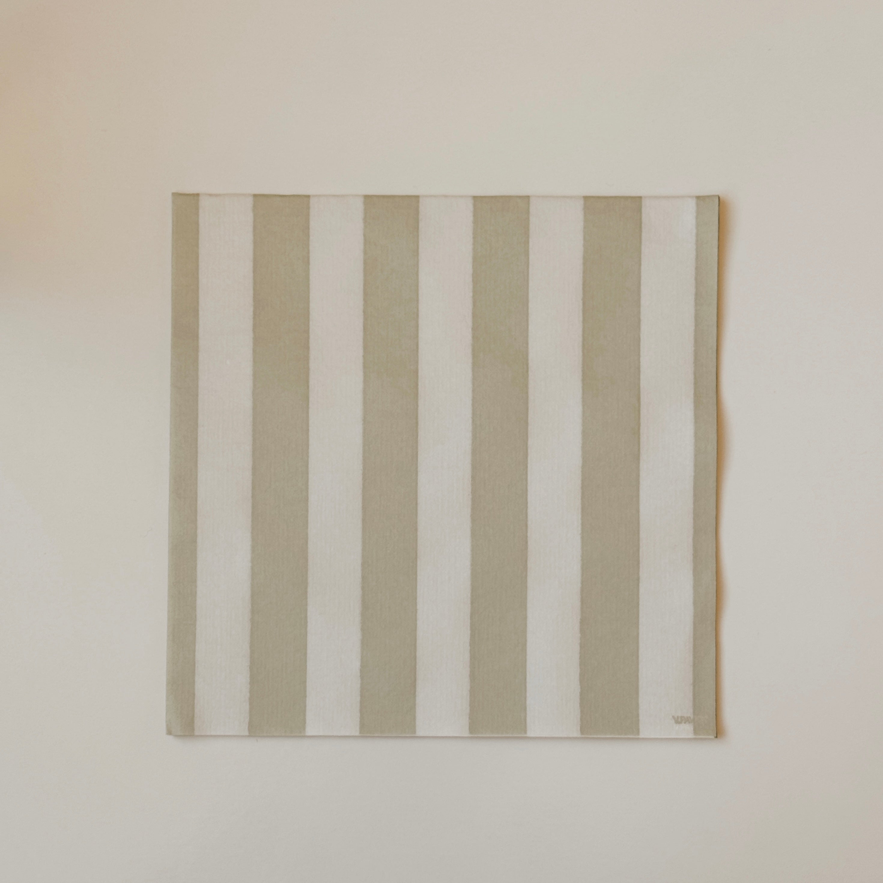 Pavoit - Oliver Striped Green Dinner Napkin