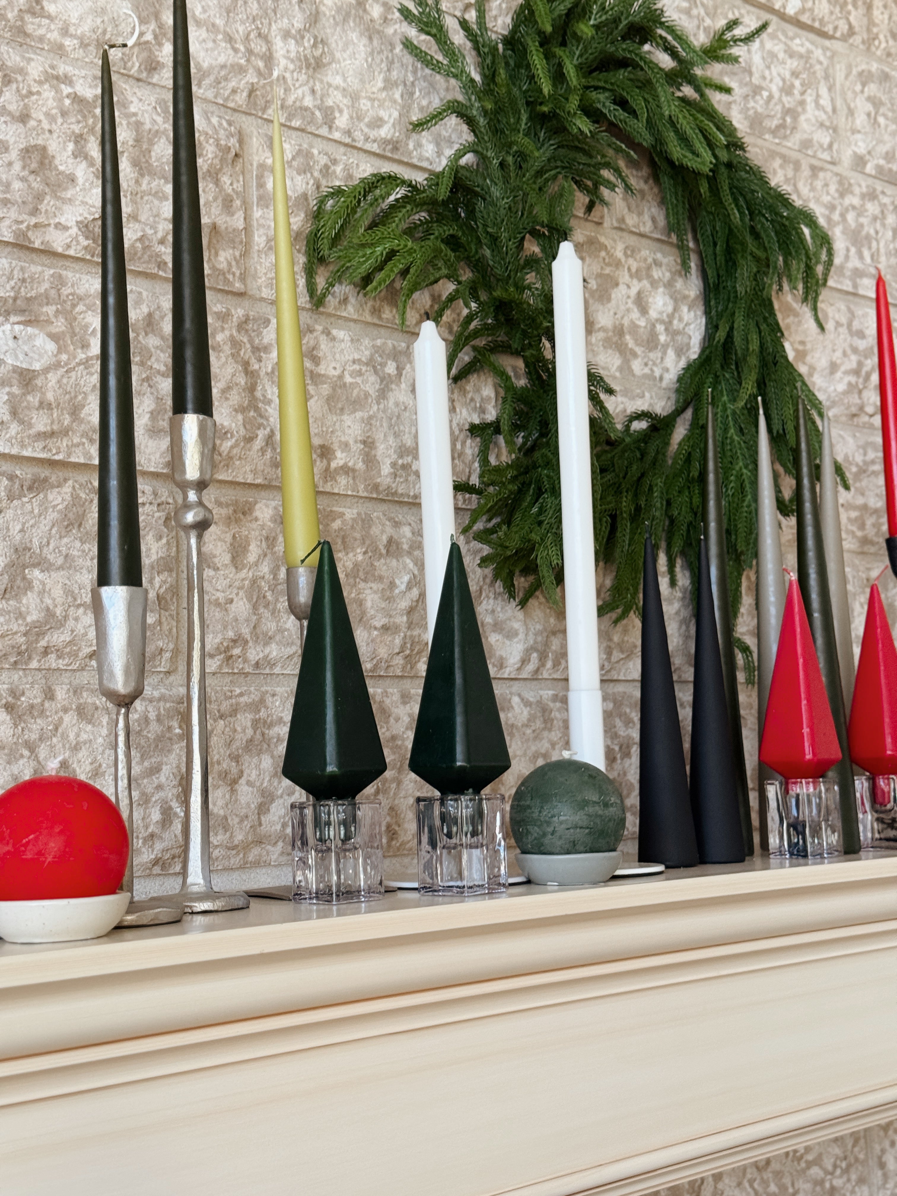 Classic  Taper Holder -clear glass