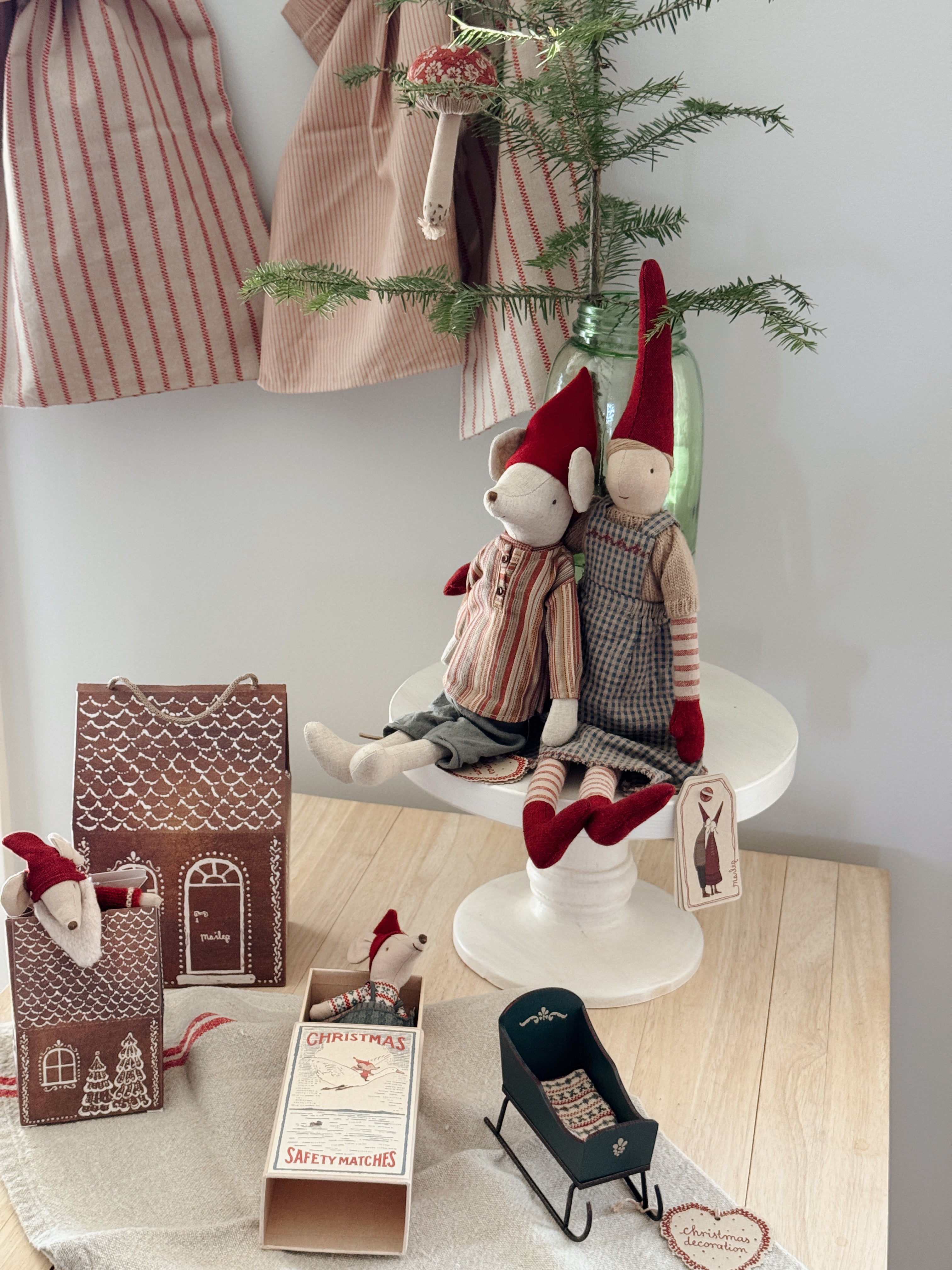 Maileg - Christmas Mouse in Matchbox - Big Brother