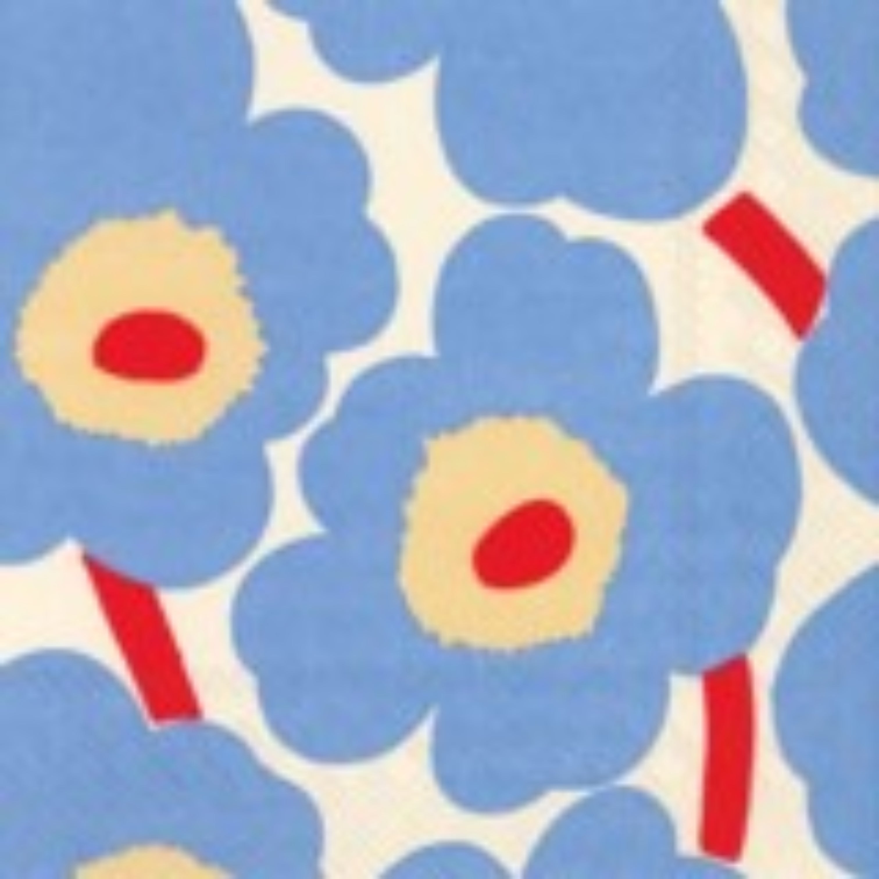 Marimekko Unikko Napkins Cream Blue