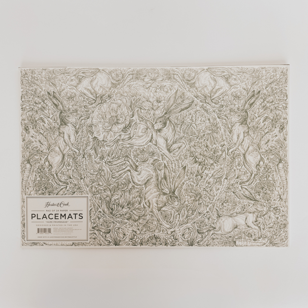 Hester & Cook Placemat "Hare Promenade"
