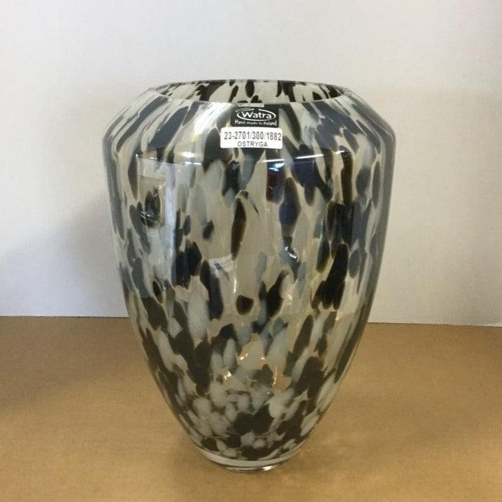 Watra Vase - Black Pattern - Grace & Company