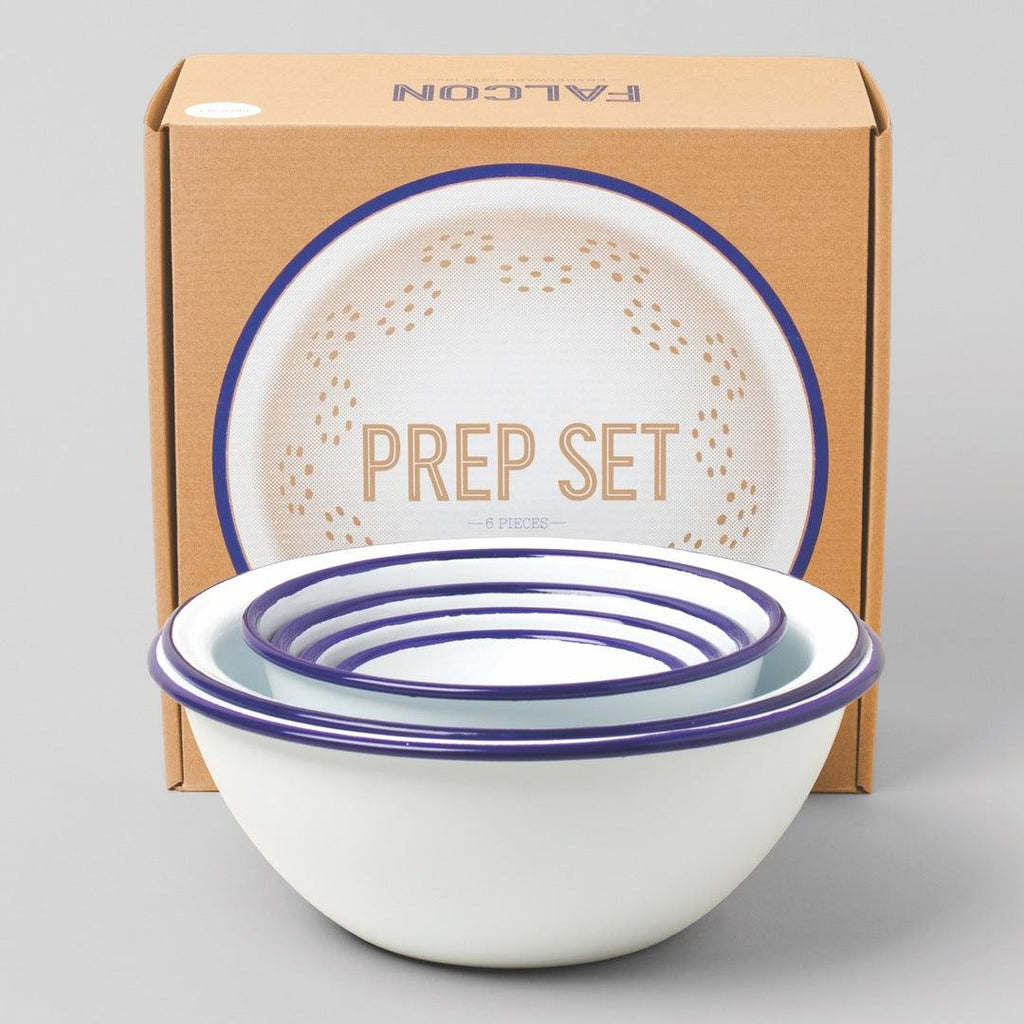 prep set by falcon enamelware alongside packaging