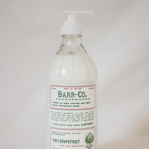 Barr-Co - Fir & Grapefruit Hand and Body Lotion - Grace & Company