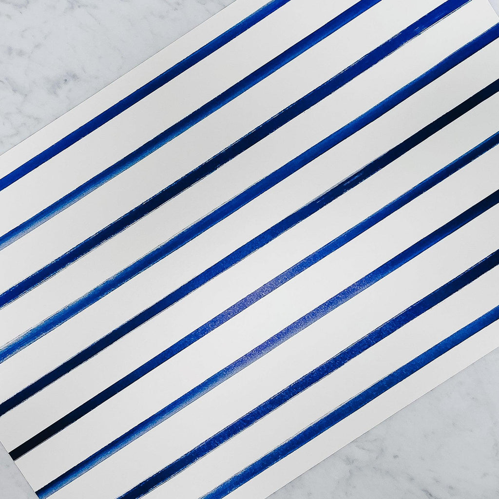 Hester & Cook - Navy and white Stripe Placemat