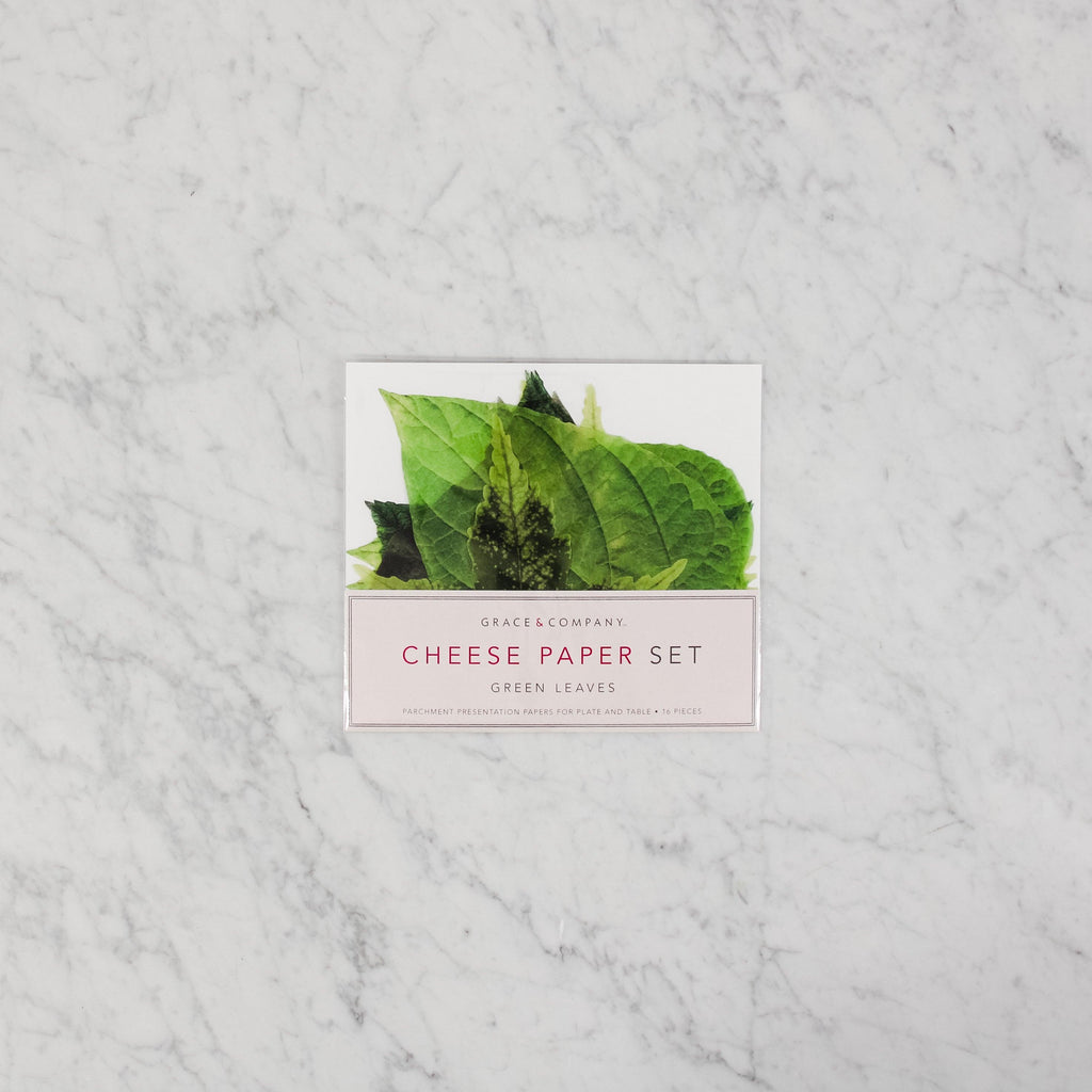Grace and Company LTD. Cheese Papers - Green Leaves