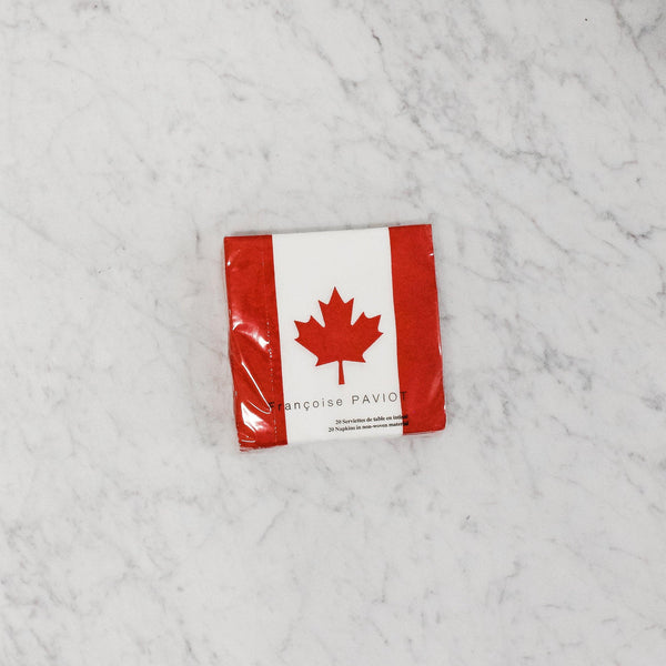 Paviot Canada Flag Cocktail Napkins