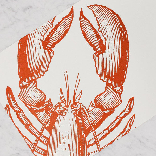 Hester & Cook - Paper Placemats with red Lobster