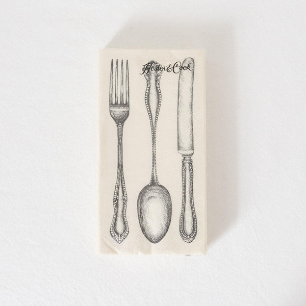 Hester & Cook - Classic Cutlery Napkins - Grace & Company
