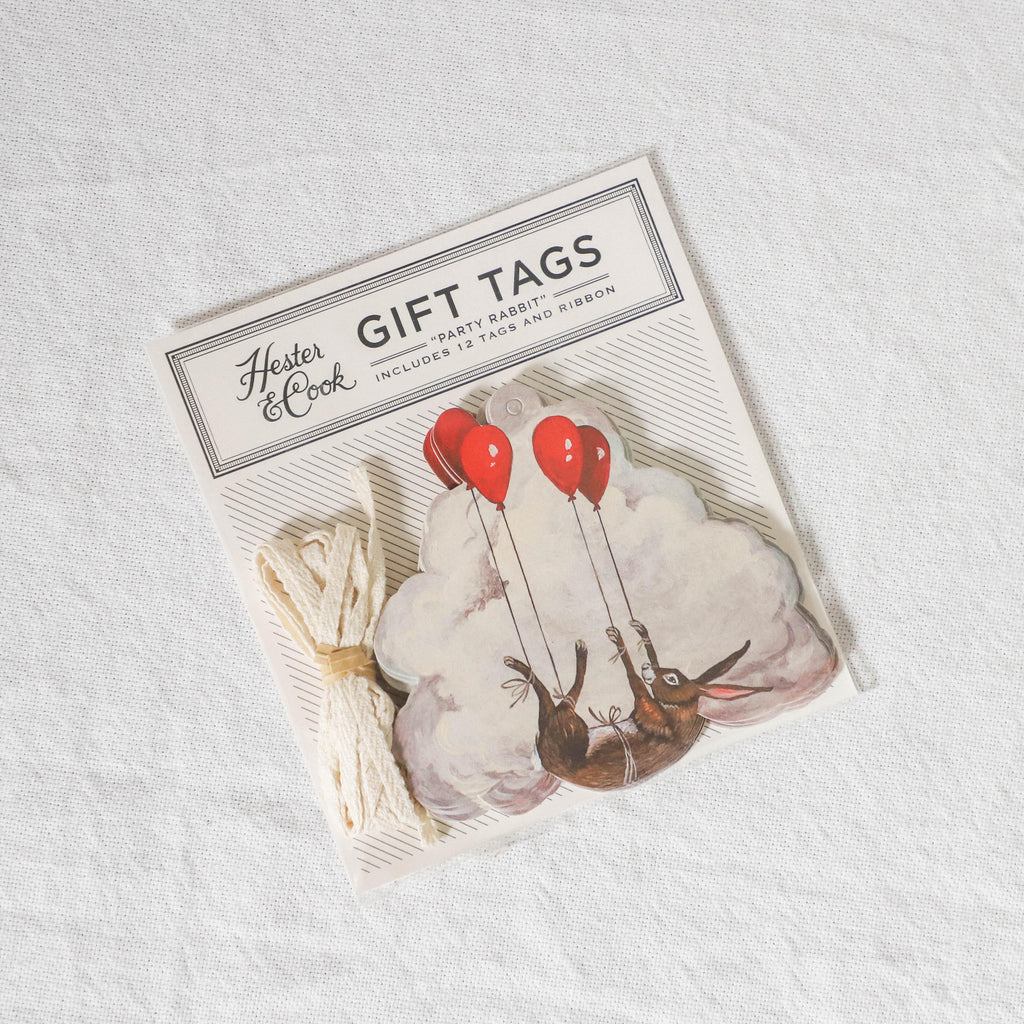 Hester & Cook - Party Rabbit Gift Tags - Grace & Company