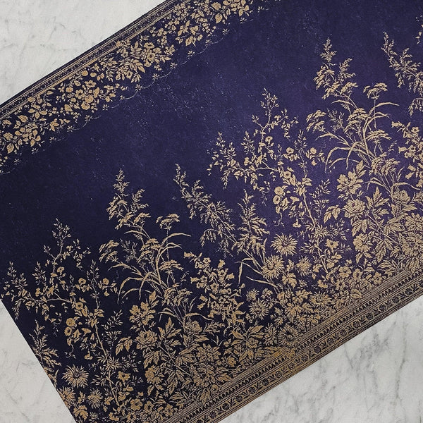 Hester & Cook Navy Woven Floral Placemats