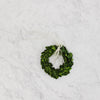 small Boxwood Wreath with a White Ribbon