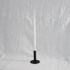 Dansk Candle Holder Black, Tall with white candle