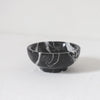 Marble Bowl -Black  with white veining - Grace & Company