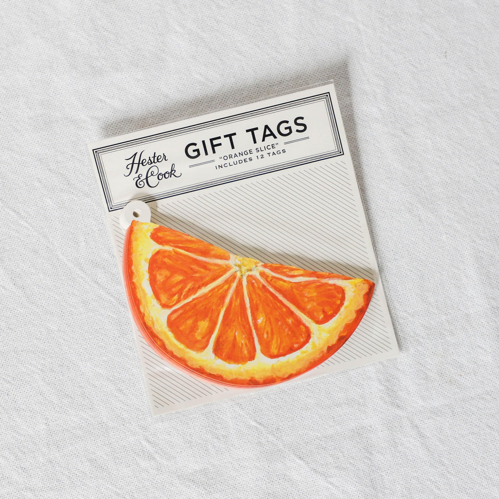 Hester & Cook  Gift Tags - Orange Slice - Grace & Company