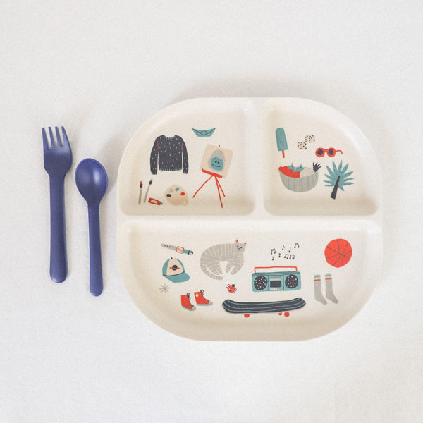 Ekobo - Bambino illustrated divided dinner set - Grace & Company