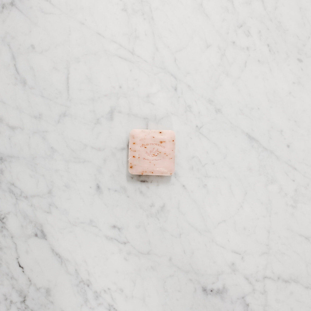 Pre de Provence Rose Petal scented Mini square guest Soap