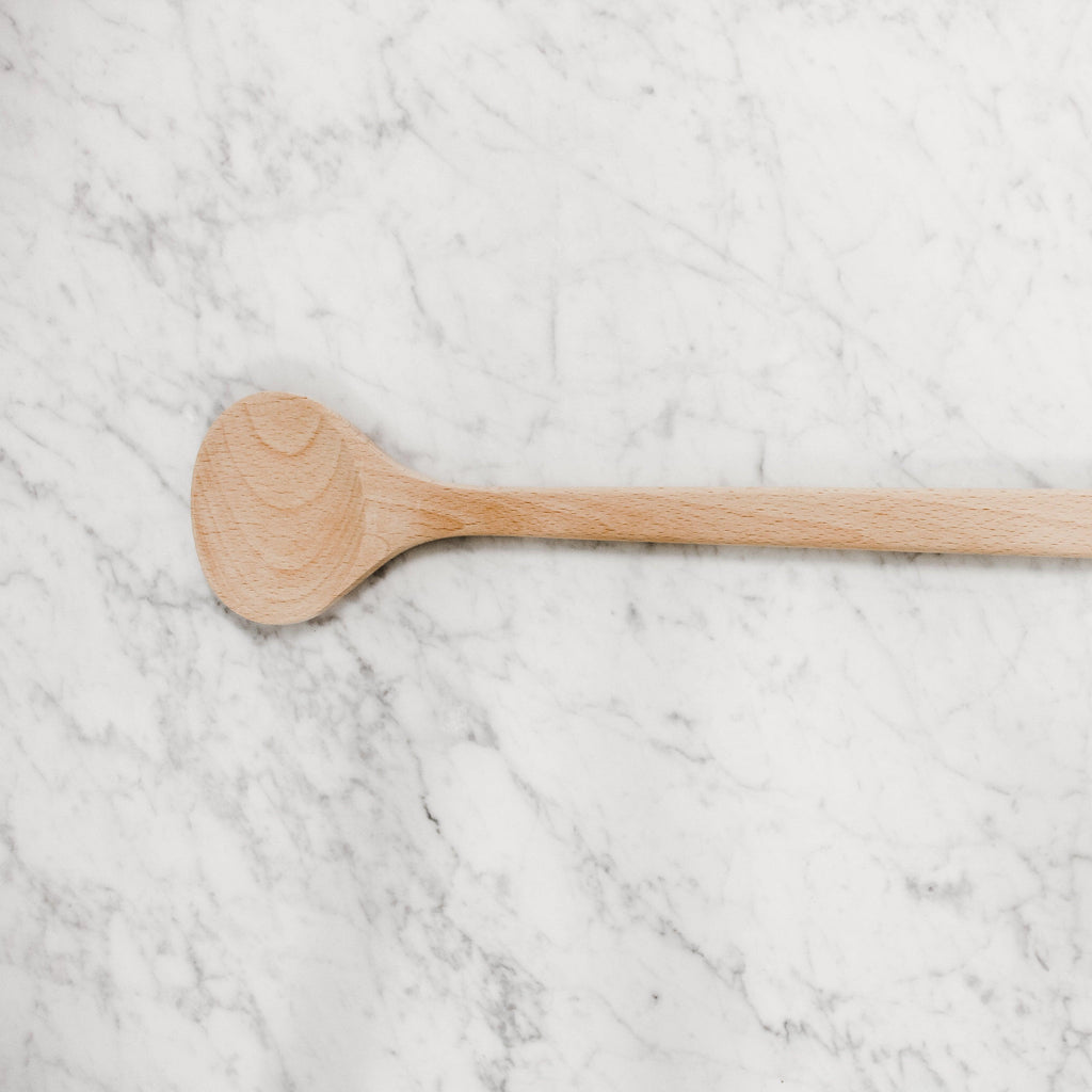 oval shaped french wood spoon head