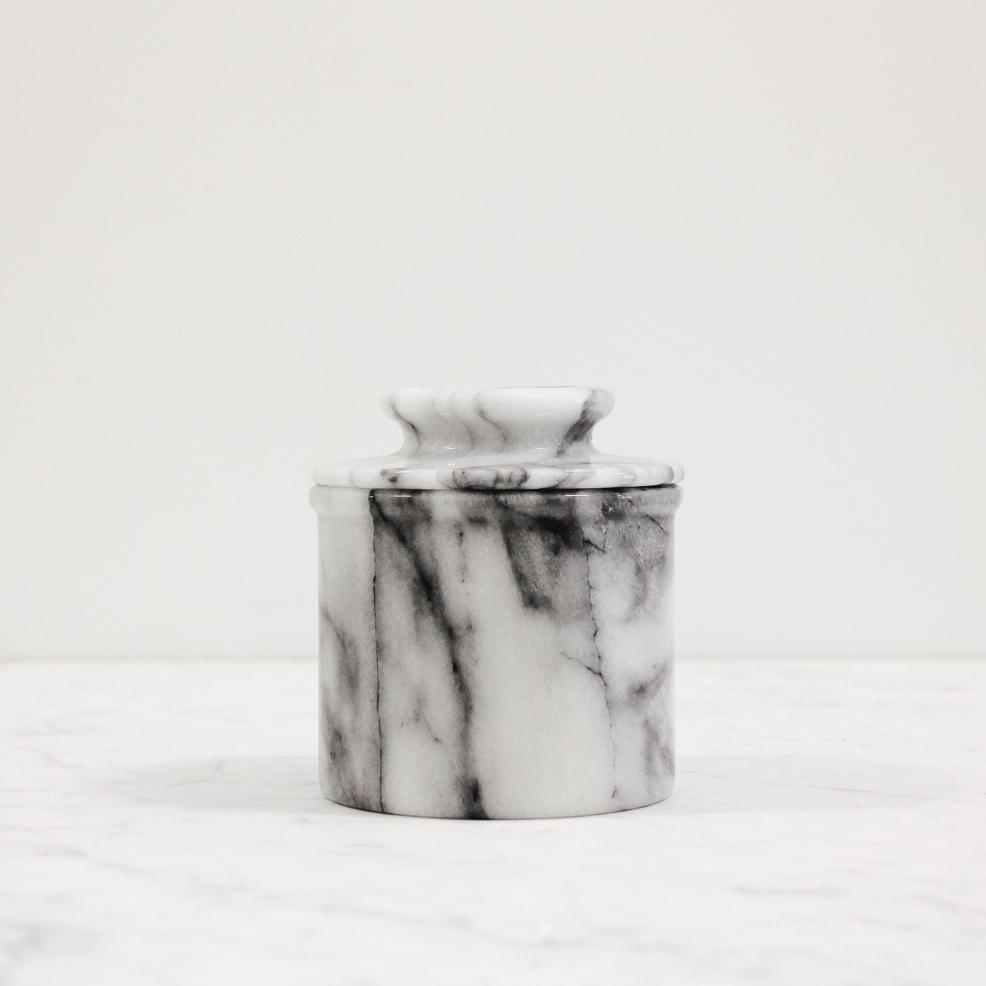 Carrera Marble Butter Keeper - Grace & Company