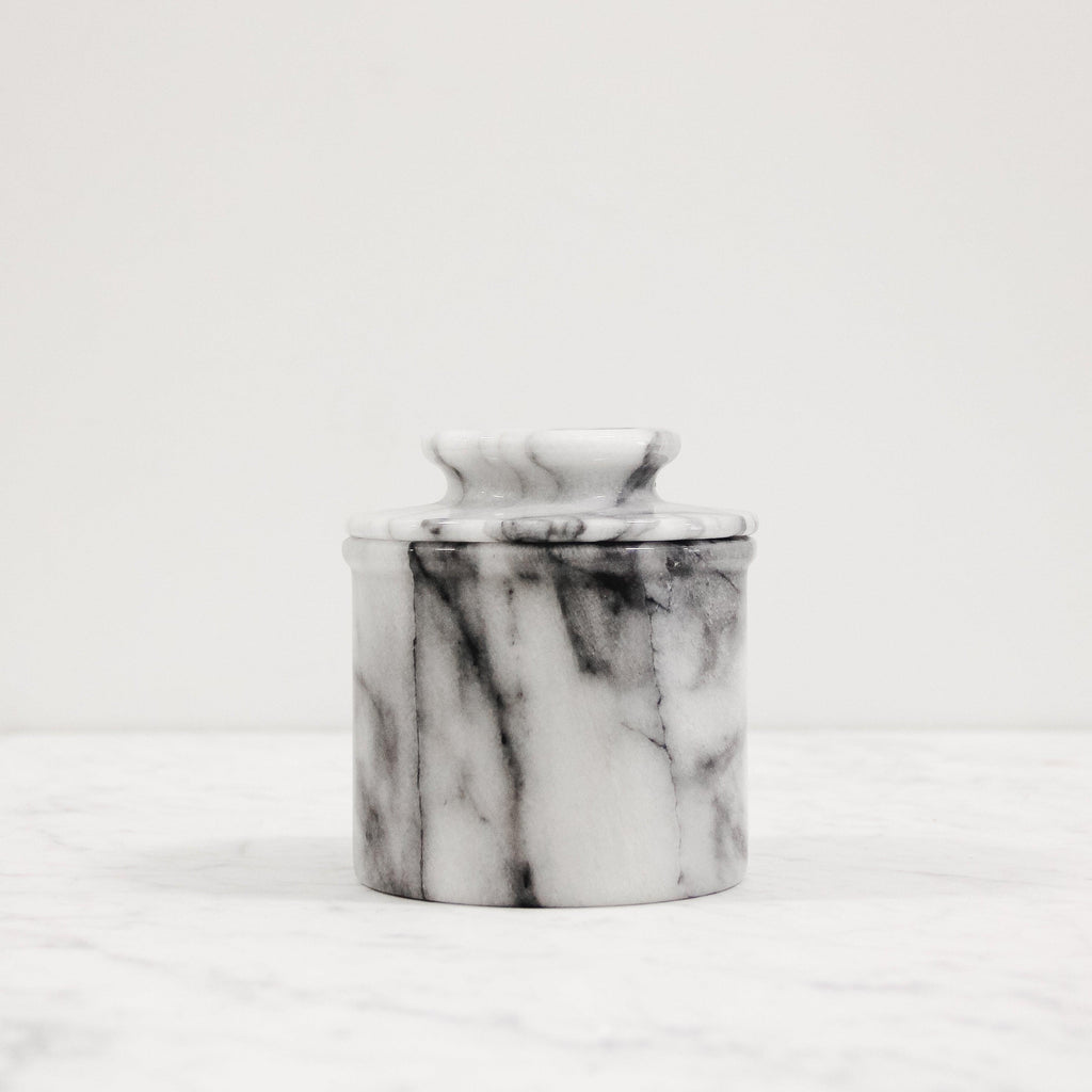 Carrera Marble Butter Keeper - Grace & Company