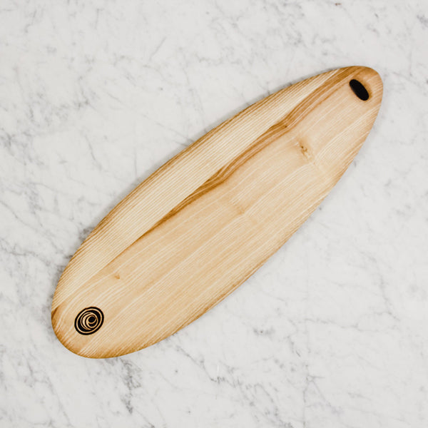oblong oval wood board by epicure