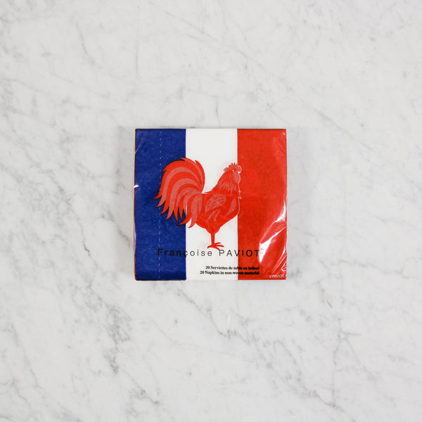 Paviot French Flag Cocktail Napkins