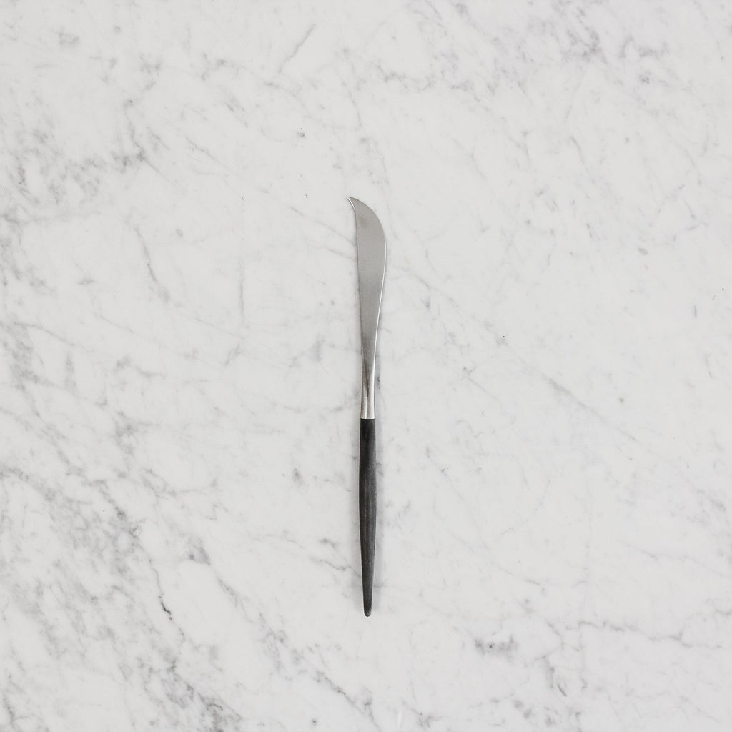 cutipol "goa" cheese knife with black handle