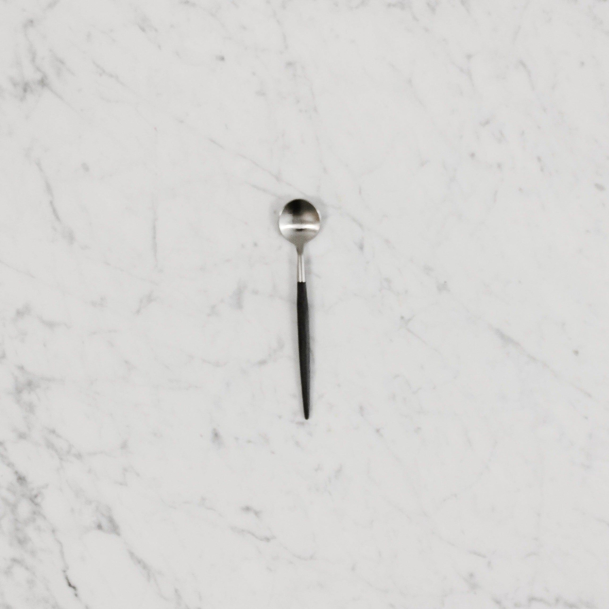 cutipol "goa" moka spoon with black handle