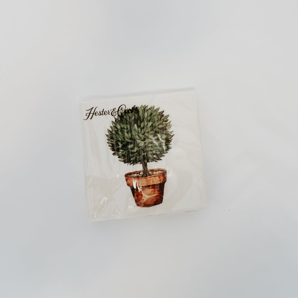 Hester & Cook "Topiary " cocktail napkin